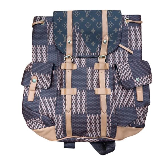 The Classic Business Book bag w/ snap pockets, drawstring, shoulder satin strap - Picture 1 of 5